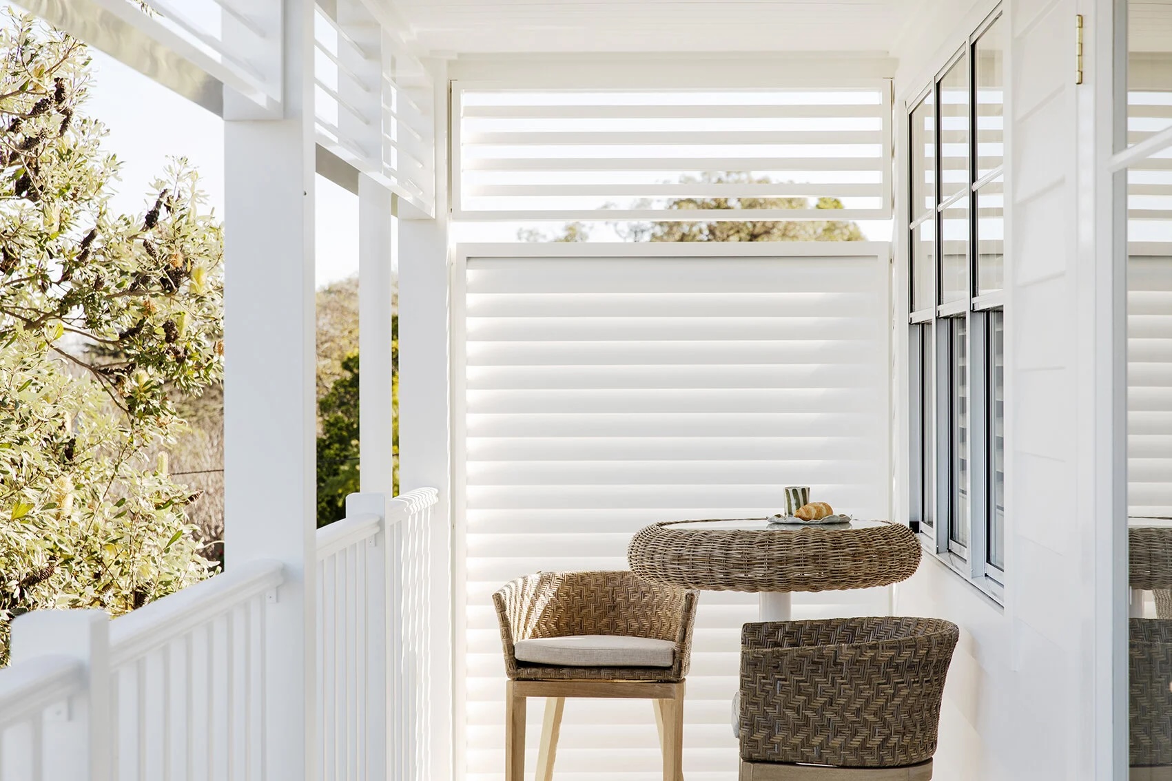 View from a luxury home's balcony