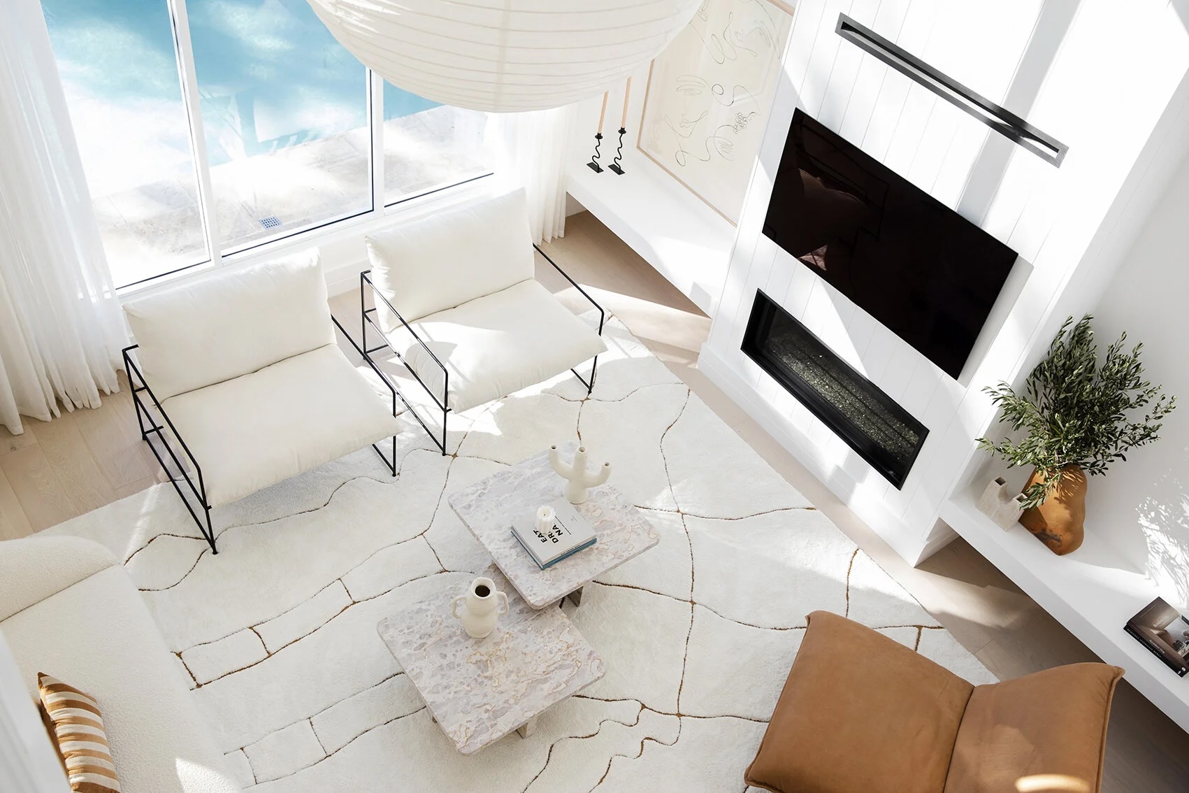 Light-filled interior of a luxury home
